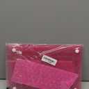 G JGOO Compatible with MacBook Air 13 inch Case 2022 2021 2020 2019 2018 Release M1 A2337 A2179 A1932 Touch ID, Glitter Plastic Hard Shell Case + Keyboard Cover + Screen Protector, Sparkly Hot Pink