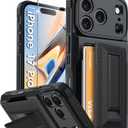 Oneagle Wallet for iPhone 17 Pro Case with Card Holder(4-5 Cards) [RFID Blocking] [Screen Protector] Full Camera Protection Case with Kickstand 15FT Shockproof Heavy Duty Phone Case for iPhone 17 Pro