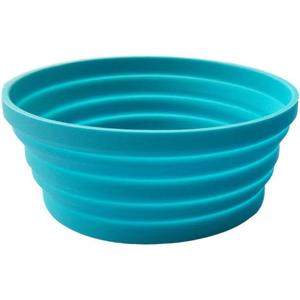 2 x Ecoart Silicone Expandable Collapsible Bowl for Travel Camping Hiking, Blue (1 Pack)