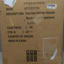 EMERIT Printer Stand Shelf with Storage Wood Desk Paper Organzier for Home/Office,Printer Riser, 2 Tire (Large, White)