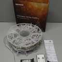 JMEXSUSS 400 LED Christmas Lights Indoor Outdoor, 132 ft Warm White String Lights Plug in with Remote, 8 Modes Twinkle Christmas Tree Lights for Bedroom Outside Patio Home Party Xmas Holiday Decor