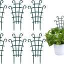 Small Trellis, 6pc Stackable Plastic Plant Support for Climbing Potted Plants, Indoor/Outdoor Hoya Vines Pothos Houseplants