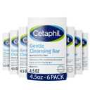 Cetaphil Gentle Cleansing Bar, 4.5 oz (Pack of 6), Nourishing Cleansing Bar For Dry, Sensitive Skin, Non-Comedogenic