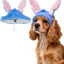 2 x Blue Ears Headband for Dogs, Cute Halloween Headwear Headpiece Hat Pet Costume Accessories Party Supplies (Small)
