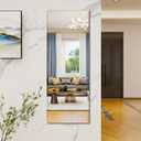 Full Length Mirror Door Hanging, 56X21 Full Length Hanging,Beveled Mirror FramelessBedroom, Wardrobe, Door (56 * 21 Inch)