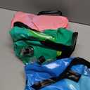 3Pack Snow Tubes, Snow Sled for Kids and Adults, Cold-Resistant Inflatable Snow Tube, Thickened Heavy Duty Sleds for Winter with Handles, Snow Toys, Snow Sleds for Family Activities Outdoor Fun (Green, Pink, Blue)