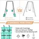 Swing Stand for Kids,Baby Swing Frame, Toddler A-Frame Metal Swing Set for Backyard, Outdoor Indoor use, Fits for Most of The Toddlers Swings (Black)