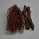 Spooktacular Creations Halloween Witch Vine-Patterned Broom Brown Cane, Witch Broomstick for Women Halloween Party Costume Accessories Stage Prop Kids and Adults, Photo Booth Accessory