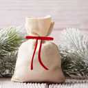 3 x 24 Pcs Velvet Christmas Tree Bows Velvet Bows for Christmas Tree Pre-Cut Ribbon for Xmas Tree, Garland Decor, Wreath, Gift Decorations (5x7 Inches, 3/8" Wide - Red)