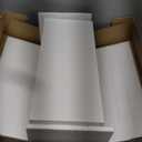 QEEIG Bathroom Shelves Over Toilet - Wall Mounted Floating Shelves Toilet Paper Storage Small Farmhouse Decor Shelf 16 inch Set of 3, White (019-W3)