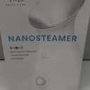 Pure Daily Care NanoSteamer Large 3-in-1 Nano Ionic Facial Steamer with Precise Temp Control - Humidifier - Unclogs Pores - Blackheads - Spa Quality - Bonus 5 Piece Stainless Steel Skin Kit (Silver)