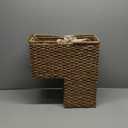 Creative Co-Op Woven Bankuan Rope Stair Basket with Handles, Natural