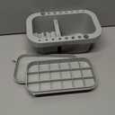 MyLifeUNIT Paint Brush Cleaner, Paint Brush Holder and Organizers with Palette for Acrylic, Watercolor, and Water-Based Paints (Grey)