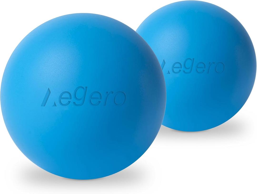Massage Lacrosse Balls for Myofascial Release,Yoga Deep Tissue Massage,Trigger Point Therapy and Foot Plantar Fasciitis,Muscle Soreness Massager Ball (2Pack, Blue)