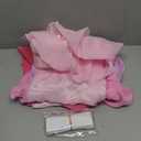 Pufogu Pink Tulle Table Skirt 6ft Tutu Ruffled Chiffon Tablecloth For Rectangle Wedding Baby Shower Girls Birthday Party and Cake Dessert Table Decorations(BrightRainbow, L6(ft), H30in)