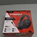 HyperX Cloud Stinger 2 - Wireless Gaming Headset  Compatible with PC. Noise-cancelling Swivel-to-mute Microphone, Comfortable Memory Foam, UP to 20 hours of battery life,Black