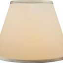Aspen Creative 32690, Transitional Empire Shape Spider Construction Lamp Shade, Champagne, 7" Top x 13" Bottom x 9-1/2" Slant Height