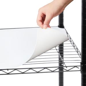 Sliner 8 Pack 18 x 48 Inch Wire Shelf Liner White Plastic Waterproof Liners for Organizing Metal Rack Shelves, Kitchen Cabinets, Cupboard, Pantry