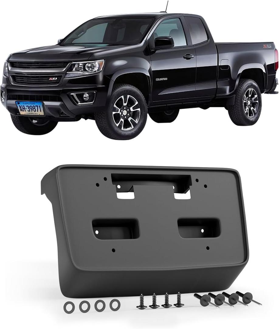Silverado Front License Plate Bracket for 2014 2015 Silverado 1500 for 22763523 GM1068155 Front Bumper License Plate Bracket Holder