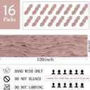 16 Pack Dusty Pink Cheesecloth Table Runner 20 x 120 inch Gauze Table Runners 10 FT Long,Semi Sheer Cheese Cloth Fabric Table Runner Bulk for Wedding,Party,Baby Shower,Bridal Shower Decoration