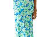 PRETTYGARDEN Women's Floral Bodycon Maxi Dress Summer Beach Sundress Sleeveless Spaghetti Strap Wedding Guest Dress (XXL)
