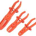 Juvale Hose Pinch-Off Pliers - Red Nylon, 3-Pack - Fuel Line Clamp Tool for Automotive Brake, Radiator & Coolant Hoses - Heat-Resistant & Nonconductive