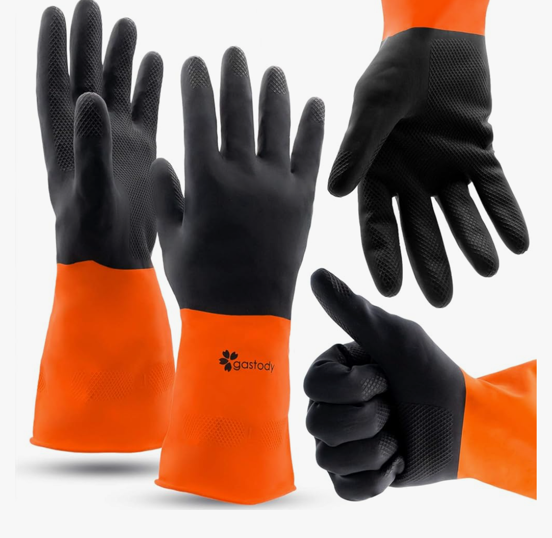 Gastody™ - Chemical Resistant Gloves, Reusable,Heavy Duty Safety Work Gloves,Resist Acid,Oil,Alkali - XXL Size