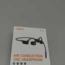 LOBKIN Open Ear Headphones with Mic, Bluetooth Headset with Noise Cancelling Microphone and Multipoint Connect, Wireless Bluetooth 5.4 Headset for Work Call Meeting Driving(Black)