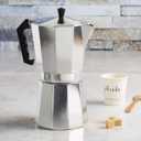 Primula Classic Stovetop Espresso and Coffee Maker, Moka Pot for Italian and Cuban Caf Brewing, Greca Coffee Maker, Cafeteras, 12 Espresso Cups, Silver