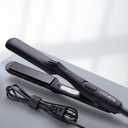 LOVANI Mini Flat Iron 0.5 inch, Dual Voltage Travel Hair Straightener for Short to Medium Hair & Bangs, Small Size Ceramic Tourmaline 3D Floating Plates, HeatResistant Pouch Included