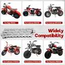 CT200U Front Jackshaft Chain 420 Chain 42 Links for Coleman CT200U CT200U-EX BT200X Baja Heat Warrior MB165 MB200 Hensim Mini Bike Parts with Chain Adjuster