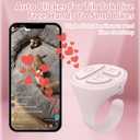 STDFORU TikTok Scrolling Ring, Bluetooth Camera Remote Control for iPhone, iPad, Android, Scrolling Ring for TikTok, YouTube, Instagram (Pink)