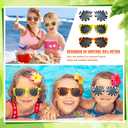 Flutesan Pack of 24 Animal Print Sunglasses Jungle Sunglasses Zoo Animal Glasses Safari Kids Party Favor Wild Girl Boy Eyewear, Tiger, Zebra, Cheetah Glass for Birthday Summer Beach Theme Party