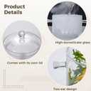 1400 ml Glass Saucepan With Cover, Stovetop Cooking Pot, Clear Soup Pot, 7.5 x 7.5 x 6.1 in High Borosilicate Glass Cookware