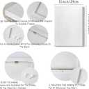 HIWX Winter Christmas Jesus Wall Decor, Christian Bible Verse Framed Canvas Painting Wall Art Decor, Jesus Is the Reason for the Season Wall Art Home Decoration for Church Bedroom Living Room, 11x14