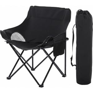 No Assembly Portable Camping Chair, Lightweight Folding Backpacking Chair