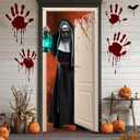 Pack Of 3 Horror Movie Character Door Banner, Nun Door Banner Scary Halloween Door Cover, Horror Birthday Party Decorations for Photo Props, Classic Horror Movie Characters Door Decor, Halloween Party Supplies for Front Door