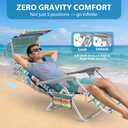 HOPERAN Zero Gravity Backpack Beach Chair for Adults with Canopy
