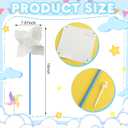 Poen 100 Pcs DIY Pinwheels Paper Craft Bulk Color Your Own White Pinwheels Summer Activity Arts End of Year Craft Mothers Day Blank Windmills Party Favor Supplies, 5 Inches