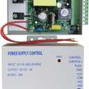 K80 Power Supply Control, AC 110-240V to DC 12V Power Supply for Door Access Control System, Video Doorbell, Electric Strike Lock, Bolt Lock, Magnetic Lock, Power Supply Controller