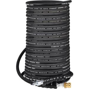 YAMATIC 3/8" Kink Resistant Pressure Washer Hose 200FT, Swivel 3/8" Quick Connector, 4000 PSI High Durability Cold Hot Water Max. 212F, Fit Most Residential and Commercial Pressure Washer