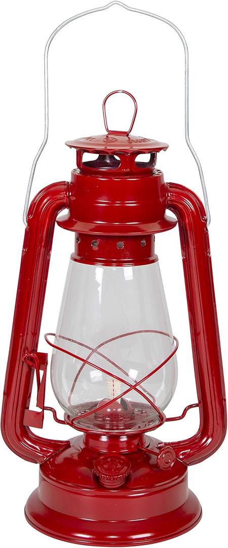 Stansport 12" Hurricane Lantern (127), 12inch, Red
