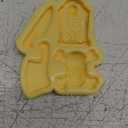 Halloween tombstones and Skull Silicone Mold for Candy and Chocolate 3D Set 2 pcs Skulls, Knives, Tombstone, Trick or Treat Phrase Halloween silicone molds perfect for Spooky Cupcake Toppers.