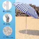 Northroad 8ft Large Beach Umbrella w/Sand Anchor Vent Tilt, Heavy Duty High Wind Patio Umbrellas w/Carry Bag,UV 50+ Sun Protection Portable Sunshade Umbrellas for Garden Pool Backyard