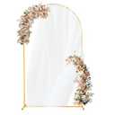 Arch Backdrop Stand 5FT Gold Wedding Balloon Arched Backdrop Stand Metal Arch Frame for Birthday Party Bridal Baby Shower Ceremony Decoration
