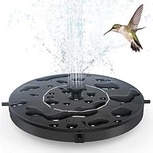 Solar Fountain Water Pump for Bird Bath, Floating Solar Powered Water Fountain Pump for Bird Bath, Garden, Pond, Pool, Outdoor (1.4W)