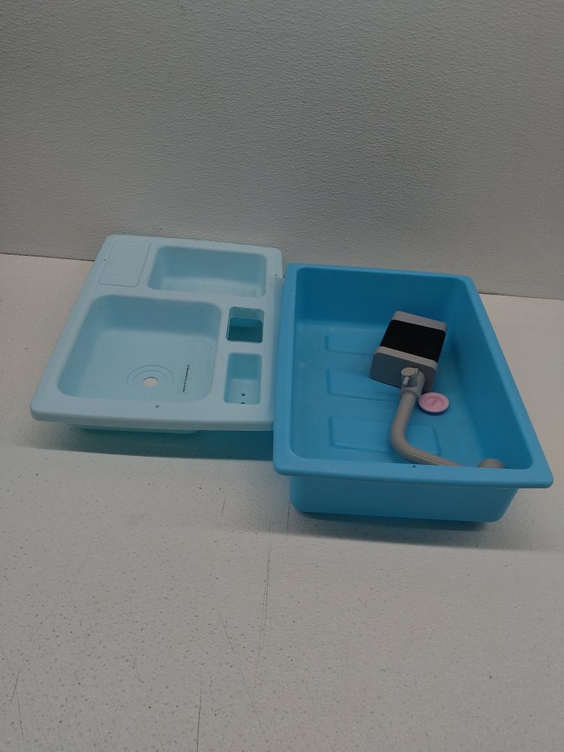 Color Changing Kitchen Sink Toys, Children Electric Dishwasher Playing Toy with Running Water, Upgraded Faucet, Automatic Water Cycle System Play House Pretend Role Play Toys for Boys Girls