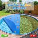 Solar Pool Cover 18 Foot Round, 10Mil Blue Bubble Pool Blanket for Inground & Above-Ground Pools | Solar Heating Cover | UV-Resistant & Energy Efficient