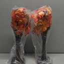 Thanksgiving Decorations-2 Pack 24 Inch Prelit Fall Lighted Maple Tree 48 LED Timer Table Lights, Acorn Pumpkin Lights Battery Operated for Wedding Party Gifts Autumn Harvest Home Decor Indoor Outdoor