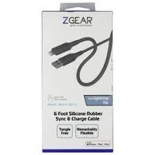 ZGEAR 6 Foot Silicone Rubber Sync & Charge Cable USB-C